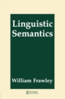 Image for Linguistic semantics