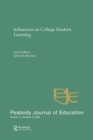 Image for Influences on college student learning