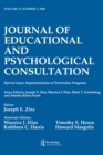 Image for Journal of educational and psychological consultation: a special issue of the journal of Education and Psychological consultation