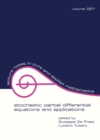 Image for Stochastic partial differential equations and applications.