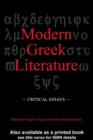 Image for Modern Greek Literature: Critical Essays