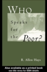 Image for Who speaks for the poor: national interest groups and social policy