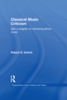 Image for Classical music criticism: with a chapter on reviewing ethnic music
