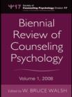Image for Biennial review of counseling psychology