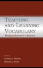 Image for Teaching and learning vocabulary: bringing research to practice