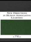 Image for New directions in human associative learning