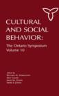 Image for Culture and social behavior