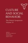 Image for Culture and Social Behavior: The Ontario Symposium, Volume 10 : Vol. 10
