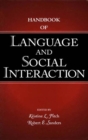 Image for Handbook of language and social interaction : 0