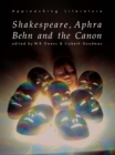Image for Shakespeare, Aphra Behn and the canon : 3