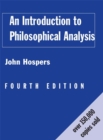 Image for An introduction to philosophical analysis