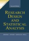 Image for Research design and statistical analysis