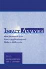 Image for Impact analysis: how research can enter application and make a difference