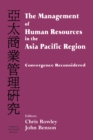 Image for The management of human resources in the Asia Pacific region: convergence reconsidered