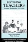 Image for Becoming teachers: texts and testimonies, 1907-1950
