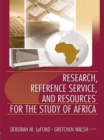 Image for Research, reference service, and resources for the study of Africa : no. 87/88