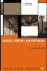 Image for Concrete mixture proportioning: a scientific approach