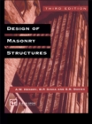 Image for Design of masonry structures