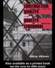 Image for Construction quality and quality standards: the European perspective