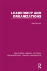 Image for Leadership and organizations
