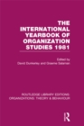 Image for The international yearbook of organization Studies
