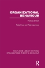 Image for Organizational behaviour: politics at work