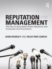 Image for Reputation management: the key to successful public relations and corporate communication