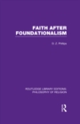Image for Faith after foundationalism
