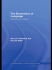 Image for The economics of language: international analyses
