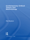 Image for Contemporary Critical Theory and Methodology