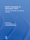Image for World Yearbook of Education 1979: Recurrent Education and Lifelong Learning