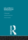 Image for Life and Work in Medieval Europe