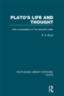 Image for Plato&#39;s Life and Thought: With a Translation of the Seventh Letter