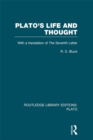 Image for Plato&#39;s life and thought: with a translation of the Seventh letter