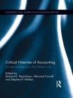 Image for Critical histories of accounting: sinister inscriptions in the modern era
