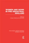 Image for Women and work in pre-industrial England