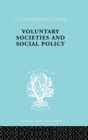 Image for Voluntary societies and social policy