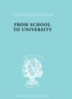 Image for From School to University: A Study with Special Reference to University Entrance