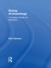 Image for Doing Archaeology: A Subject Guide for Students