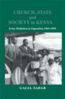 Image for Church, state and society in Kenya: from mediation to opposition, 1963-1993