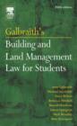 Image for Galbraith&#39;s building and land management law for students