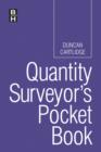 Image for Quantity surveyor&#39;s pocket book