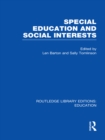 Image for Special education and social interests