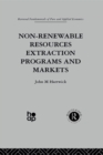 Image for Non-renewable resources extraction programs and markets