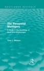 Image for The personnel managers: a study in the sociology of work and employment