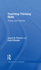 Image for Teaching thinking skills: theory and practice