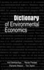 Image for Dictionary of environmental economics