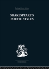 Image for Shakespeare&#39;s poet styles: verse into drama