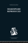Image for Shakespeare Reproduced: The text in history and ideology