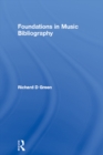 Image for Foundations in music bibliography